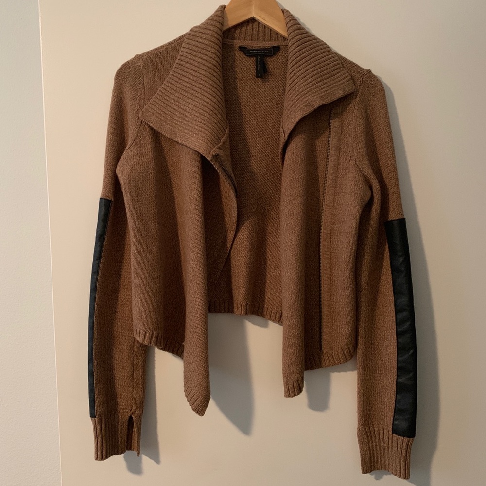 Bcbgmaxazria Crop Sweater Jacket